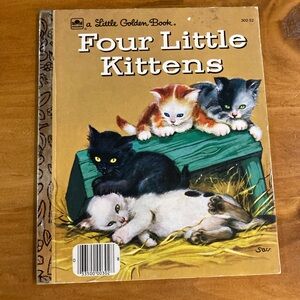 FOUR LITTLE KITTENS little golden book ©️ 1957 *see description